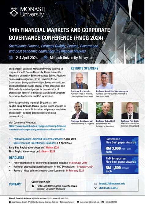 The 14th Financial Markets And Corporate Governance Conference