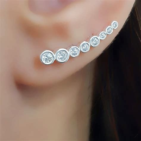 Brinco Ear Cuff Zirc Nia Redonda Em Prata Lazzuli Joias A Loja De