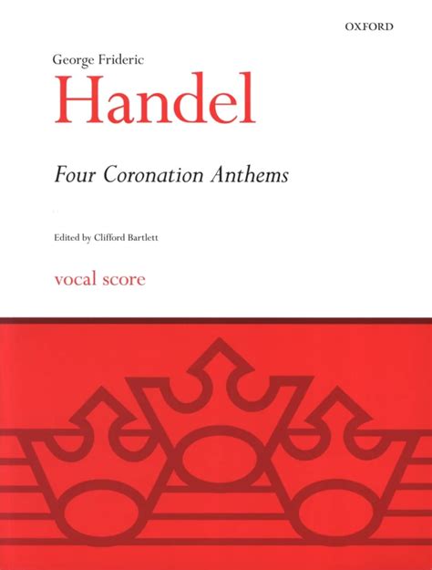 Four Coronation Anthems Hwv Von Georg Friedrich H Ndel Im