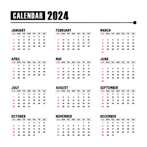 Perencanaan Kalender Tahun Ke Depan Dengan Templat Yang Dapat Dicetak