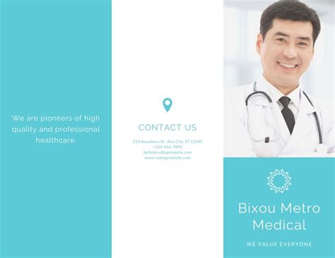 Page 3 Free Printable Professional Medical Brochure Templates Canva