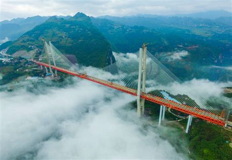 Beipanjiang Bridge in China höchste Brücke der Welt steht DER