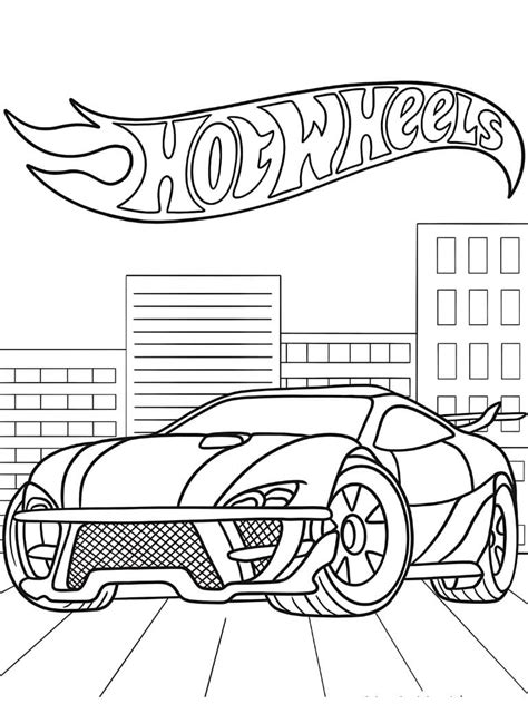 Hot Wheels Ausmalbilder In Wundersch Nem Lebendigem Stil Malvorlagen Net