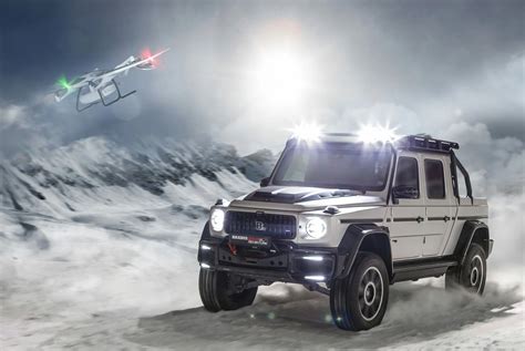 This 789 Hp Mercedes Benz G Wagen Pickup Truck Has A Bed Launched Drone