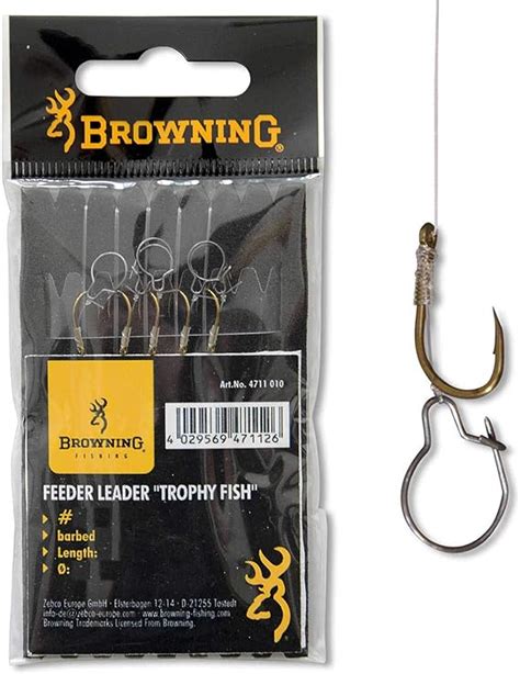 Browning Feeder Leader Hooks To Nylon With Maggot Clip Match Coarse