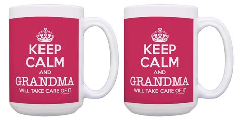 Thiswear Funny Grandma Mugs Keep Calm Grandma Will Take Care Of It Cup