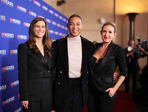 New York New York December 11 L R Kaitlan Collins Don Lemon And Poppy Harlow Attend The