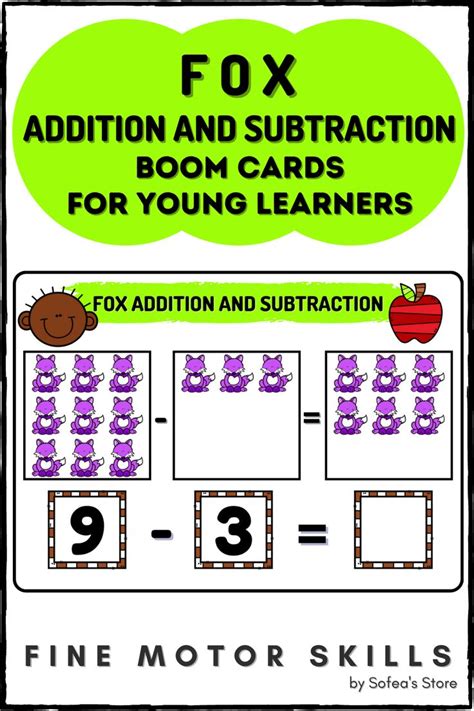 Fox Math Boom Cards Addition And Subtraction Addition And Subtraction Subtraction