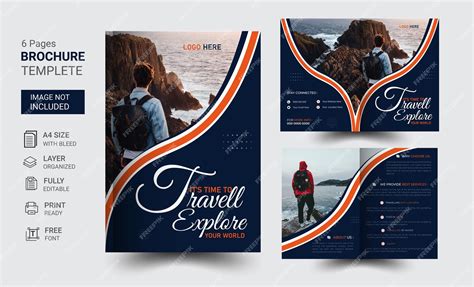 Premium Vector | Travel Brochure Design