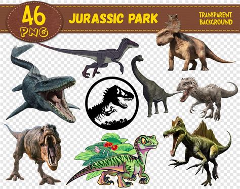 Jurassic Park Clipart Jurassic Park Characters Jurassic Park Etsy