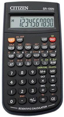 calculators/Citizen SR-135N - calculator.org