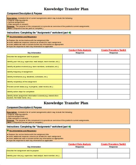 8 Transition Plan Templates Word Pdf