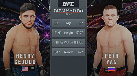 Henry Cejudo Vs Petr Yan Ufc Gameplay Legendary Difficulty Ai