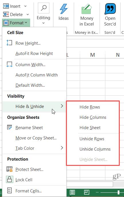 How To Add Sign In Excel To Hide Columns With Plus Will Change To The