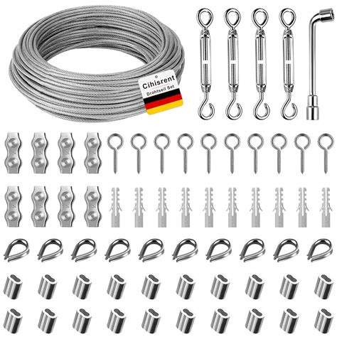 Cihisrent M Mm Drahtseil Kit Edelstahl Drahtseil Spanner