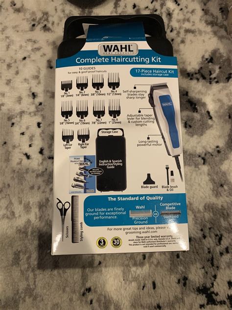 Wahl Home Complete Haircutting Barber Kit Piece Clipper Pro Trim