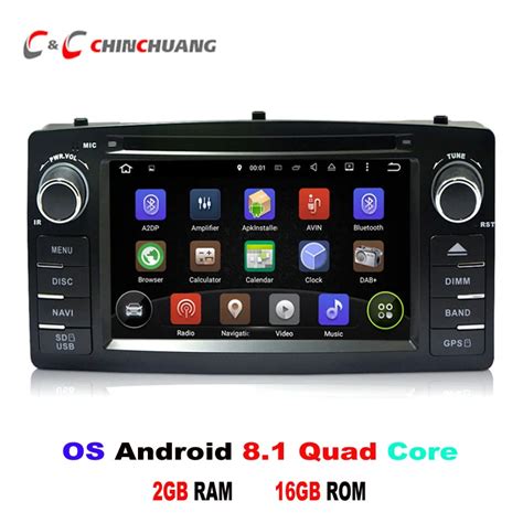 Updated Android 8 1 Quad Core For BYD F3 Toyota Corolla E120 Car DVD