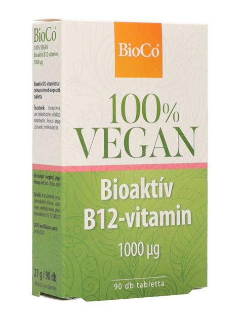 Bioco vegán bioaktív B12 vitamin tabletta 90 db