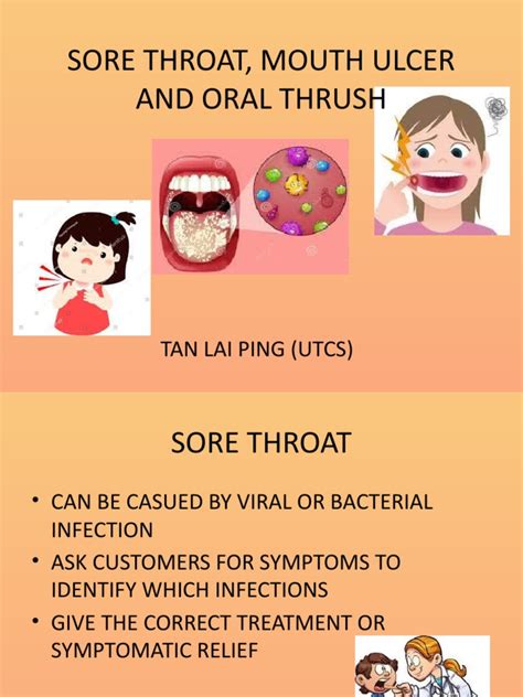 Sore Throat Ulcer Oral Thrush Pdf