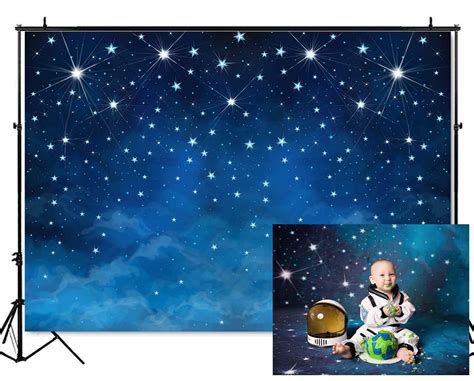 Buy Mocsicka Starry Night Backdrops Blue Night Sky Photo Background