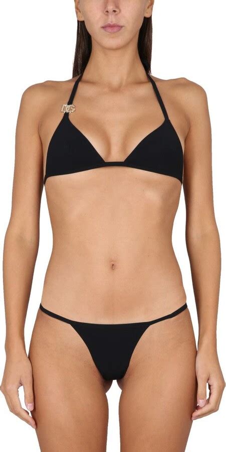 Dolce Gabbana Logo Triangle Bikini ShopStyle Two Piece Swimsuits