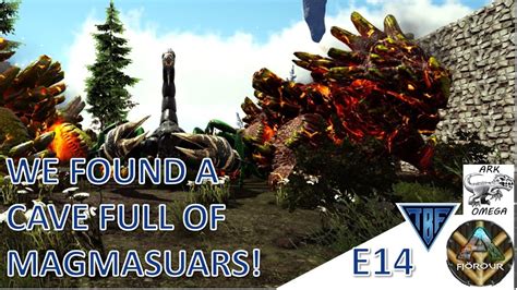 We Found A Massive Magmasaur Cave Fjordur Map And Ark Omega Mod E14