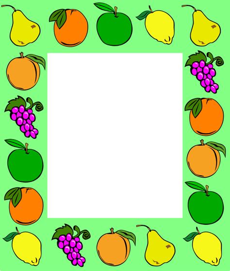 Clipart Fruit Frame 2