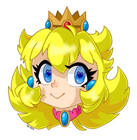 Princess Peach Headshot By Sk Ree On Newgrounds