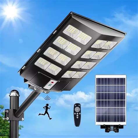 Lámpara Led Solar Exterior 800w Suburbana Alumbrado Público Envío gratis