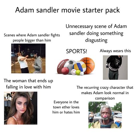 Adam Sandler Movie Starter Pack R Starterpacks Starter Packs