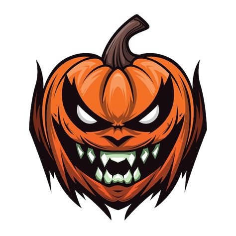 Vector De Dise O De Calabaza De Halloween Caras Aterradoras Y