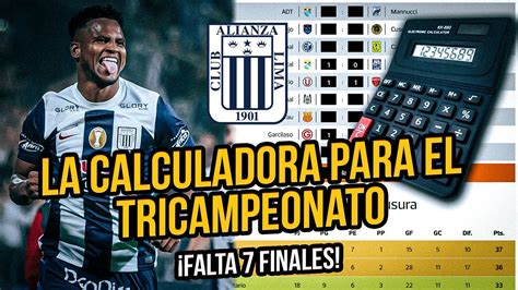 ALIANZA LIMA SACA LA CALCULADORA CUÁNTOS PUNTOS NECESITA ALIANZA