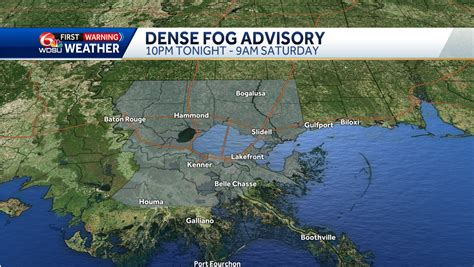 A Dense Fog Advisory Has Been Issued