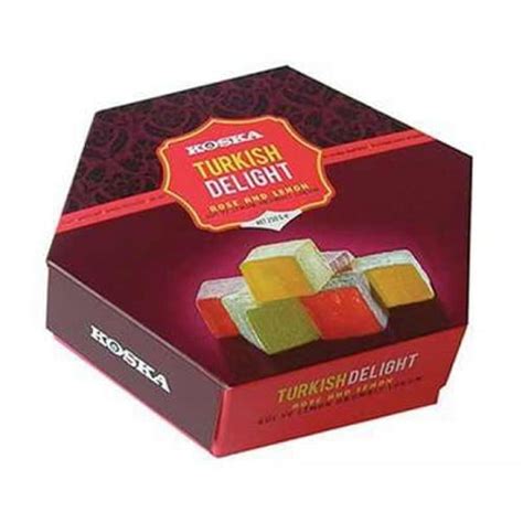 Koska Traditional Turkish Delight With Lemon Mint And Rose Flavored