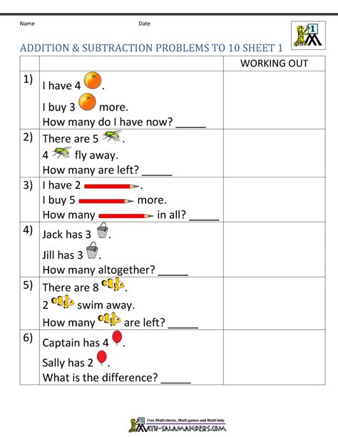 Mixed Addition And Subtraction Within 20 Worksheets