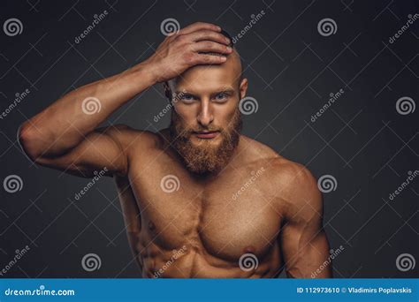 Shirtless Sporty Bearded Male Stock Photo Image Of Beauty Fashion