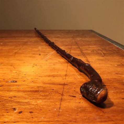 Vintage Blackthorn Shillelagh Walking Stick | Shamrock Maker's Mark ...