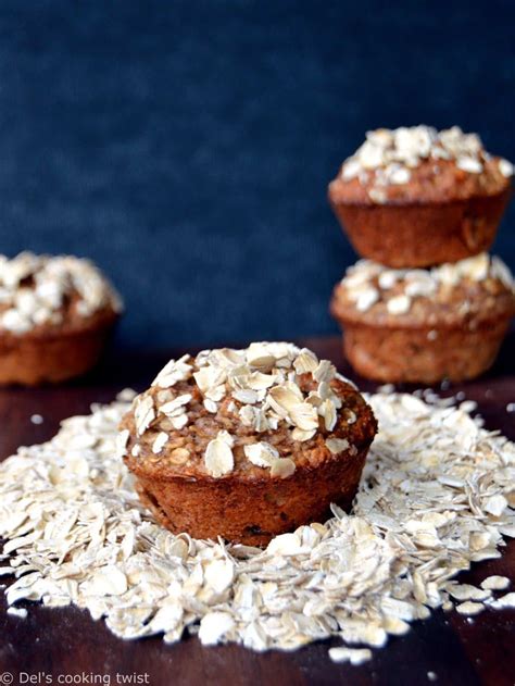 Muffins Banane Et Flocons D Avoine Del S Cooking Twist