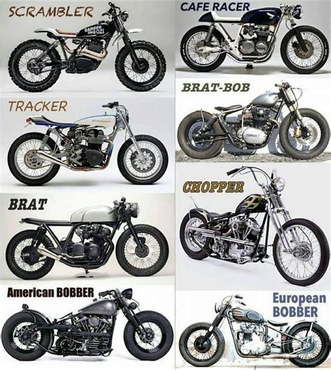 The Difference Between Custom Motorcycles Infographic