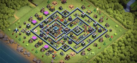 Die Anti Alles Base Rathaus Level 13 + Link, Anti 3 Sterne - COC Clash ...