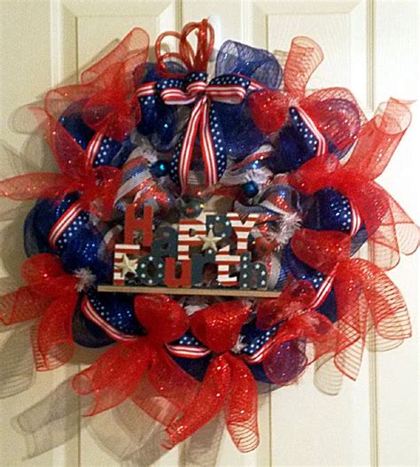 Fourth Of July Deco Mesh Wreath Fourth Of July Deco Mesh Wreaths