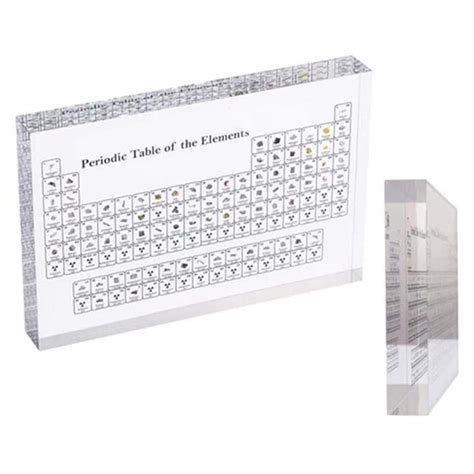 Buy Acrylic Periodic Table Showing Cycle Table Display With Real