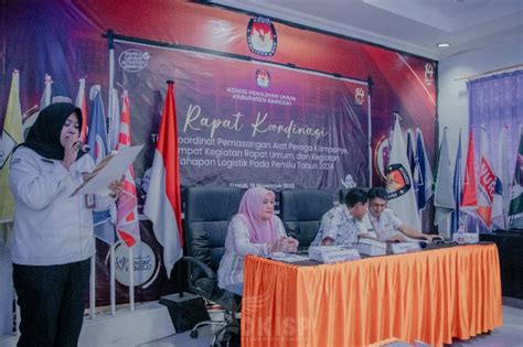 Jelang Tahapan Kampanye KPU Banggai Gelar Rakor Titik Koordinat APK