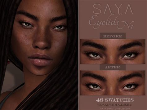 Eyelids N By Sayasims The Sims Catalog