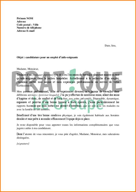 Modele Lettre De Motivation Aide Soignante Hopital Laboite Cv Fr