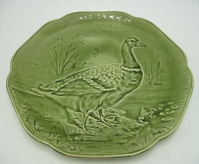 Antique French Choisy Le Roi Hippolyte Boulenger Co Majolica 9 Goose