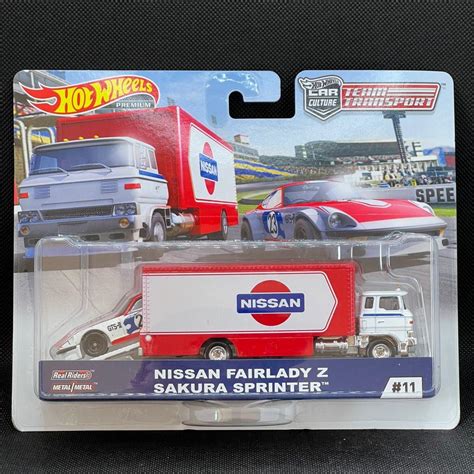 Hot Wheels Team Transport Truck Nissan Fairlady Z Sakura Sprinter Hobbies Toys Toys Games