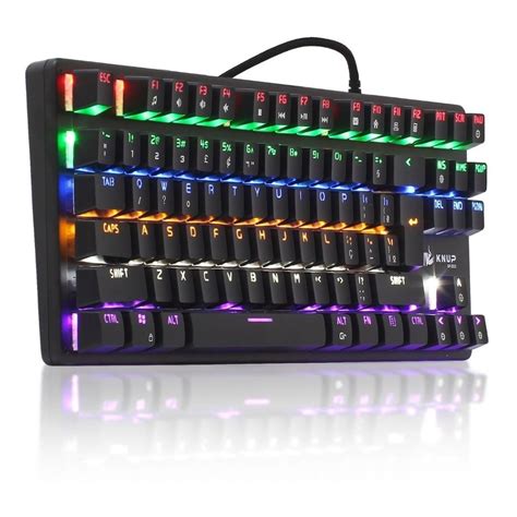 Teclado Gamer Mec Nico Profissional Knup Kp Switch Rgb Program Vel