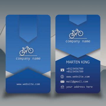 Vertical Business Card Print Template