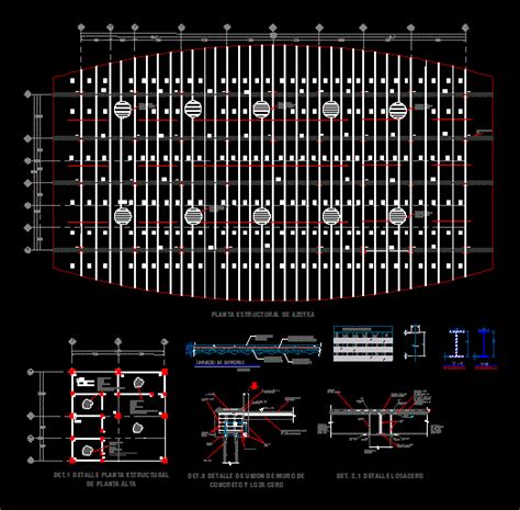 Estructura De Acero En AutoCAD Librería CAD